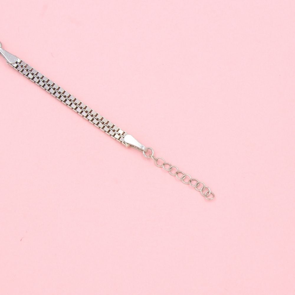 Pulsera de Plata .925 con Ojo Turco en Gota con Zirconias mod. 0985