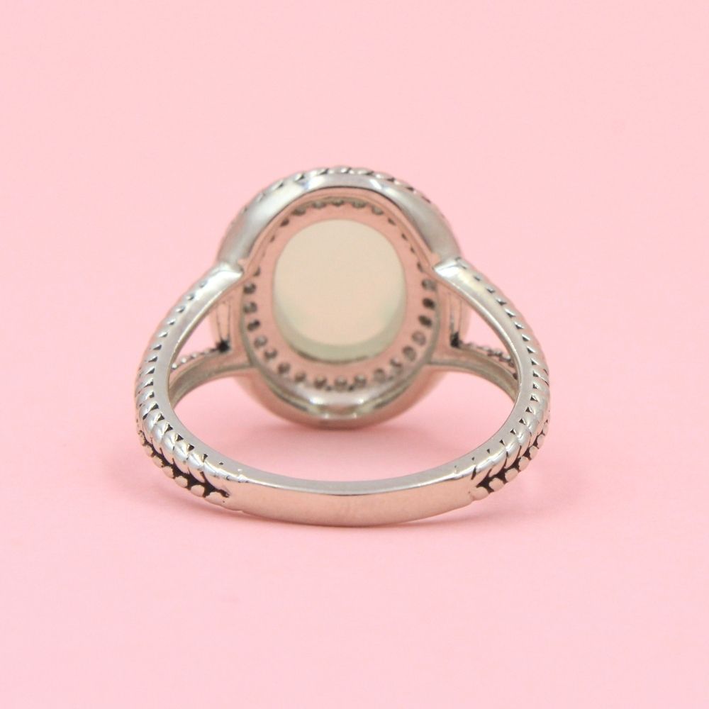 Anillo Especial con Zirconia Lemon en Bisel Rodizado mod. 0716