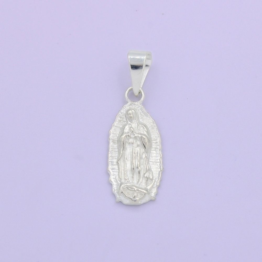 Medalla de Plata .925 de la Virgen Guadalupe  mod. 1584