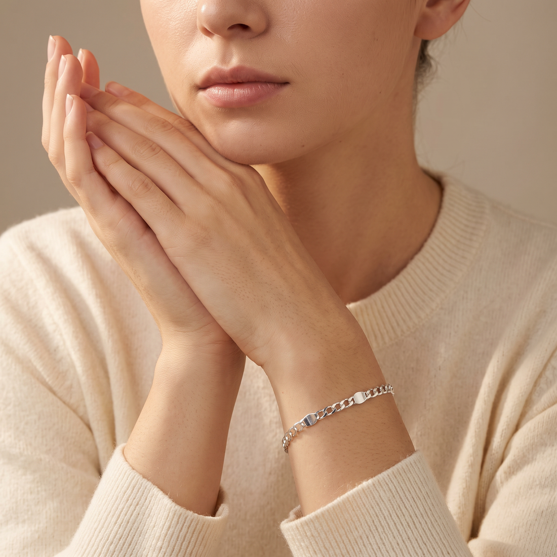 Pulsera de Plata .925. 3x1 Combinado Brillante mod. 3236