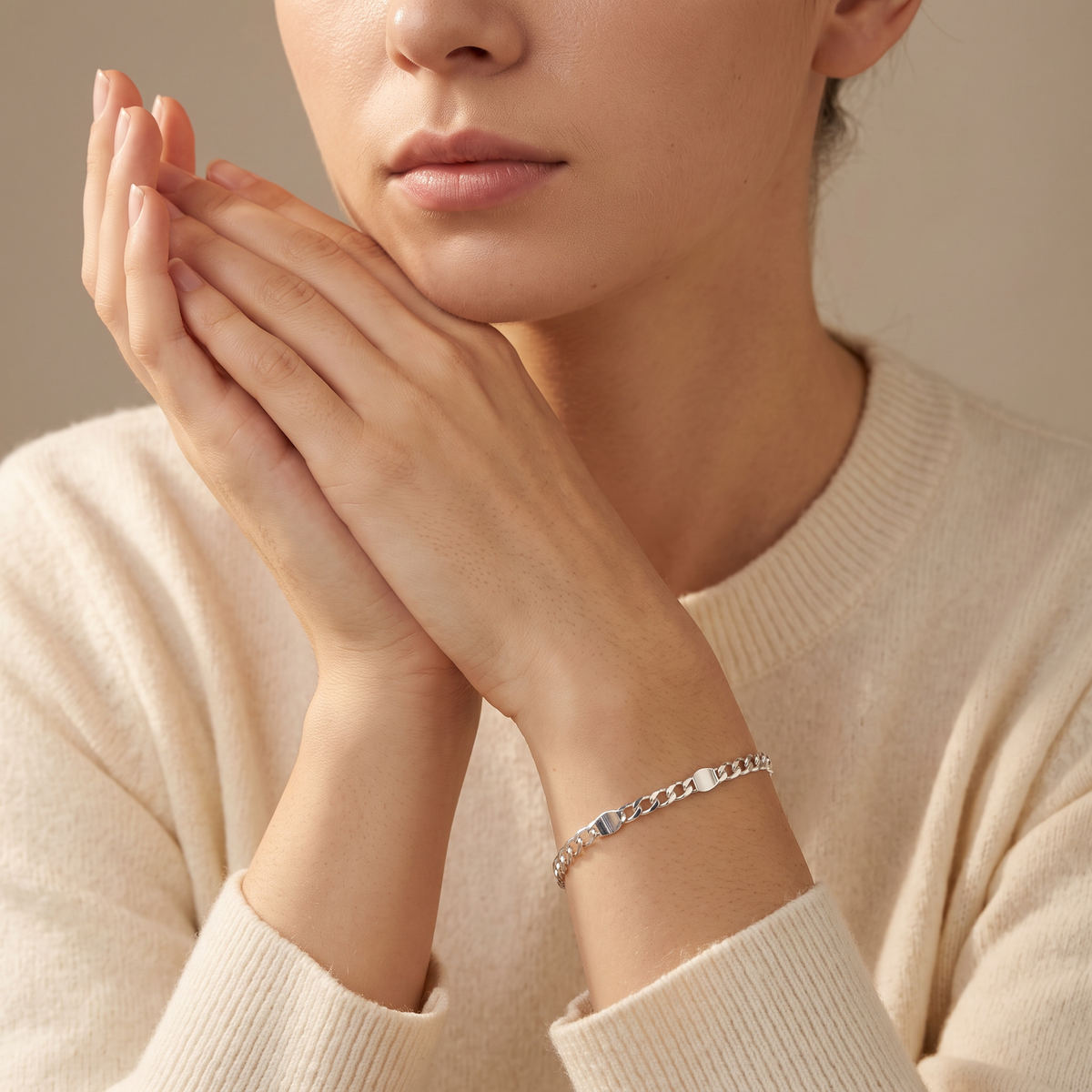 Pulsera de Plata .925. 3x1 Combinado Brillante mod. 3236