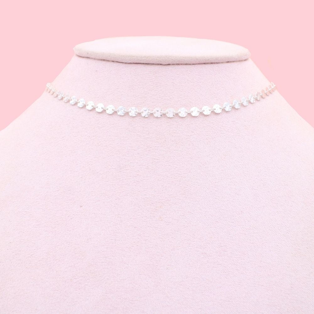 Cadena de Plata .925 de Tejido Hojuela Fina mod. 1090