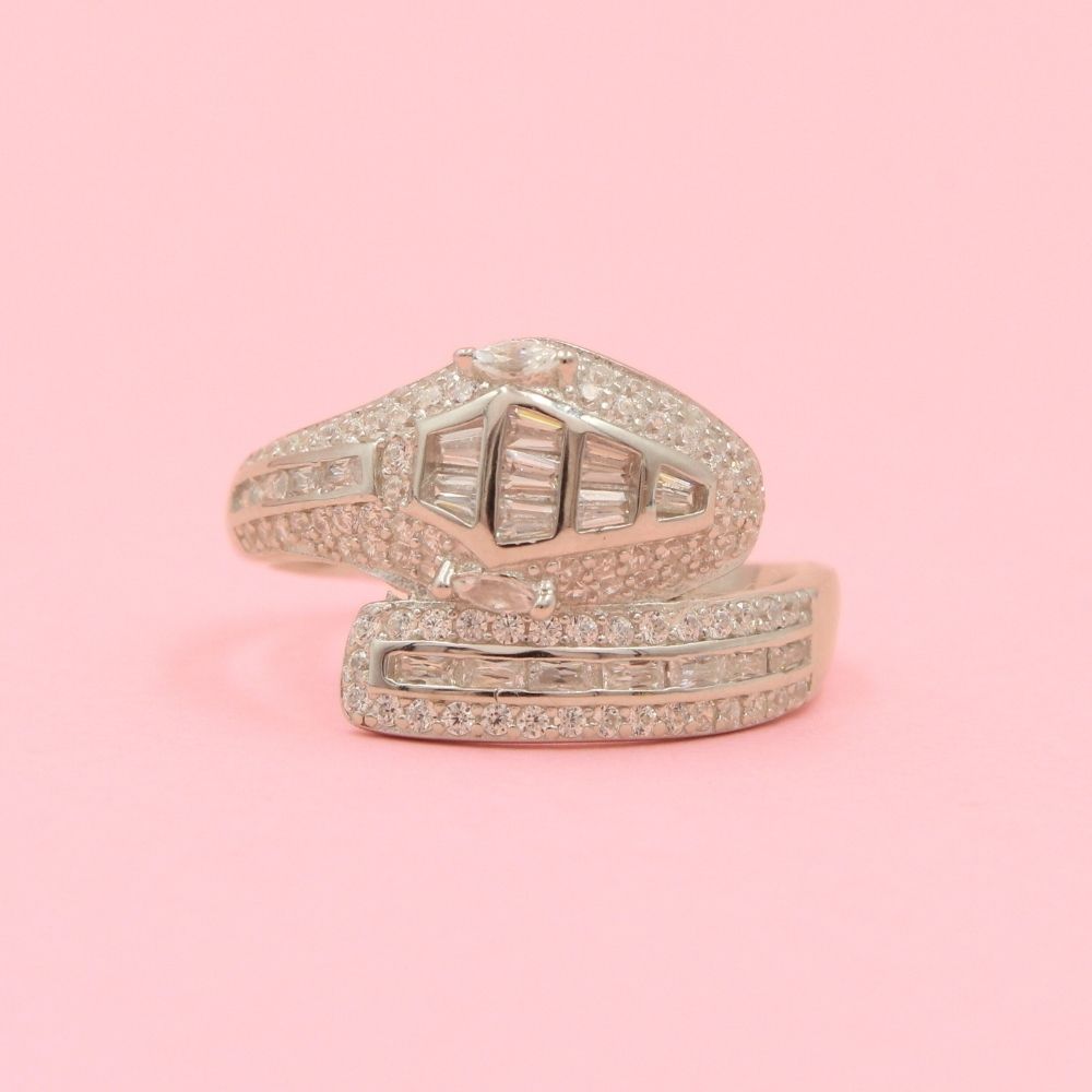Anillo Serpiente de Zirconias Brillantes mod. 0694