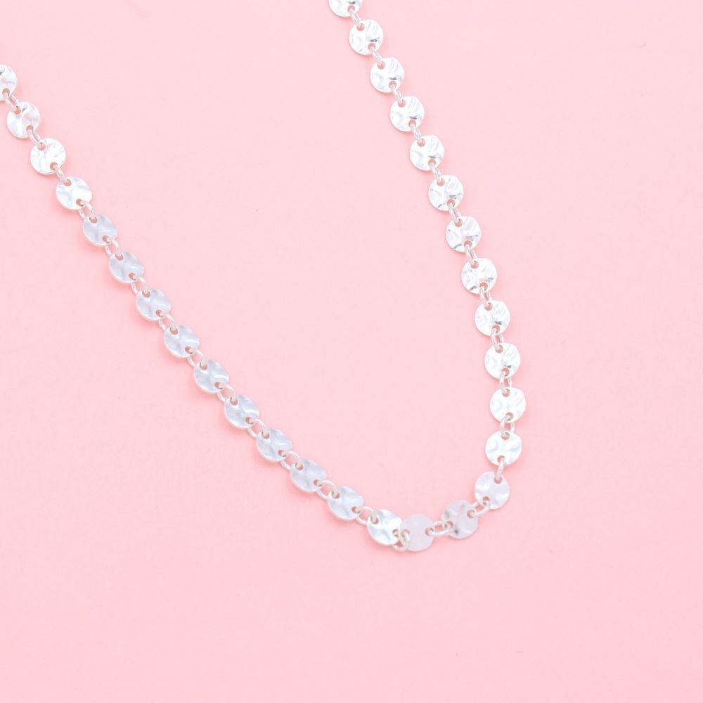 Cadena de Plata .925 de Tejido Hojuela Fina mod. 1090