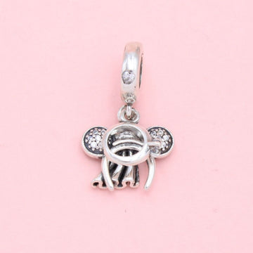 Charm de Plata .925 Minnie y Anillo Detallado con Zirconias mod. 1311