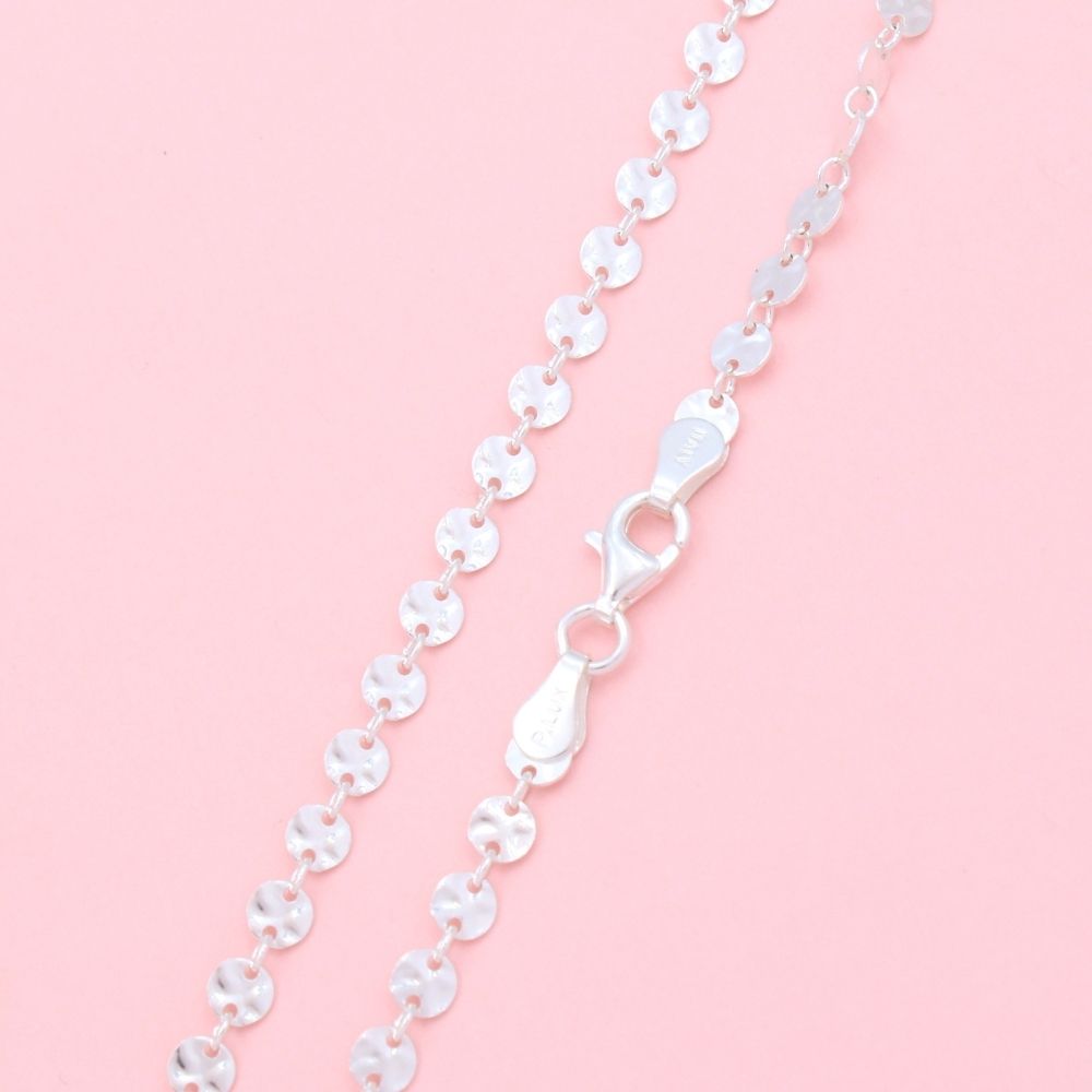 Cadena de Plata .925 de Tejido Hojuela Fina mod. 1090