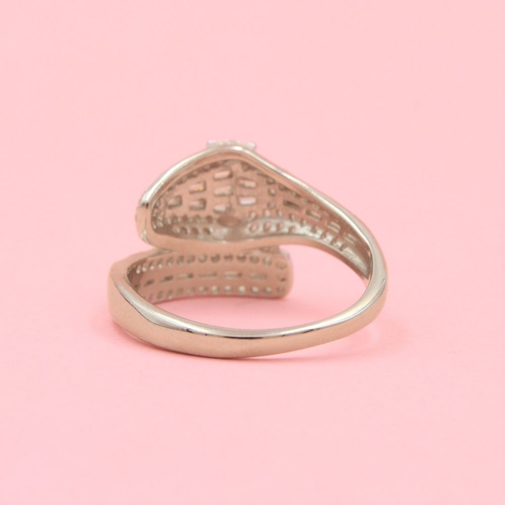 Anillo Serpiente de Zirconias Brillantes mod. 0694