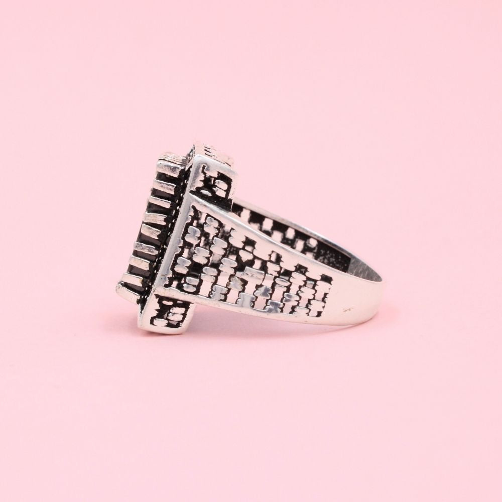 Anillo de Plata .925 Diseño Turco con Ónix 1067 mod.