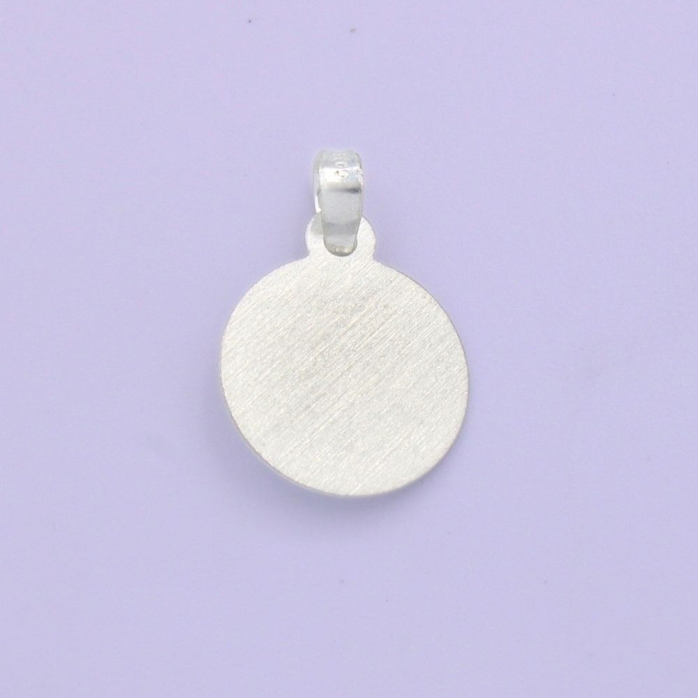 Medalla de Plata .925 de la Virgen Guadalupe con Diamantado mod. 1586