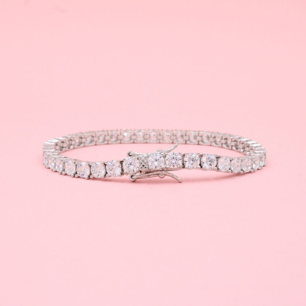 Pulsera de Plata .925 Tejido Tenis mod. 0975