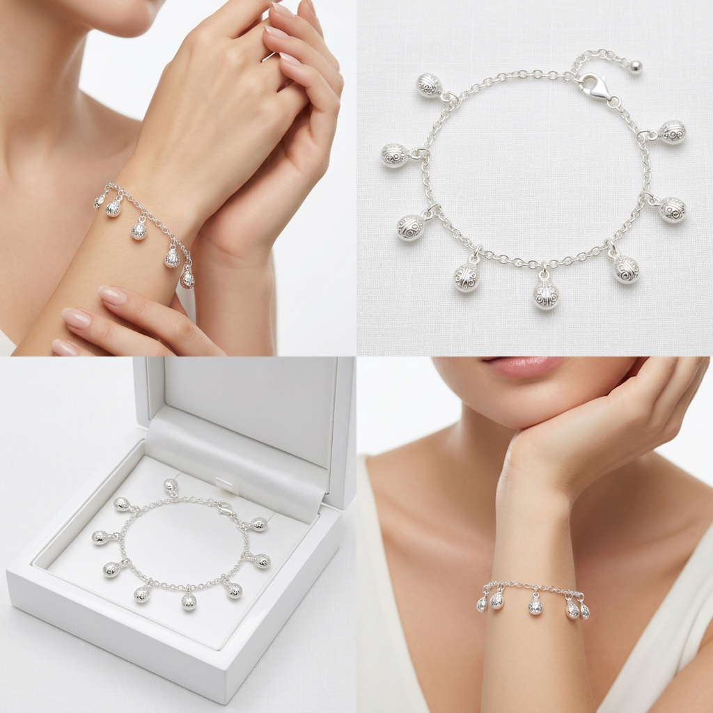 Pulsera de Plata. 925 Diseño de Mariquita Con Extensión mod.3282