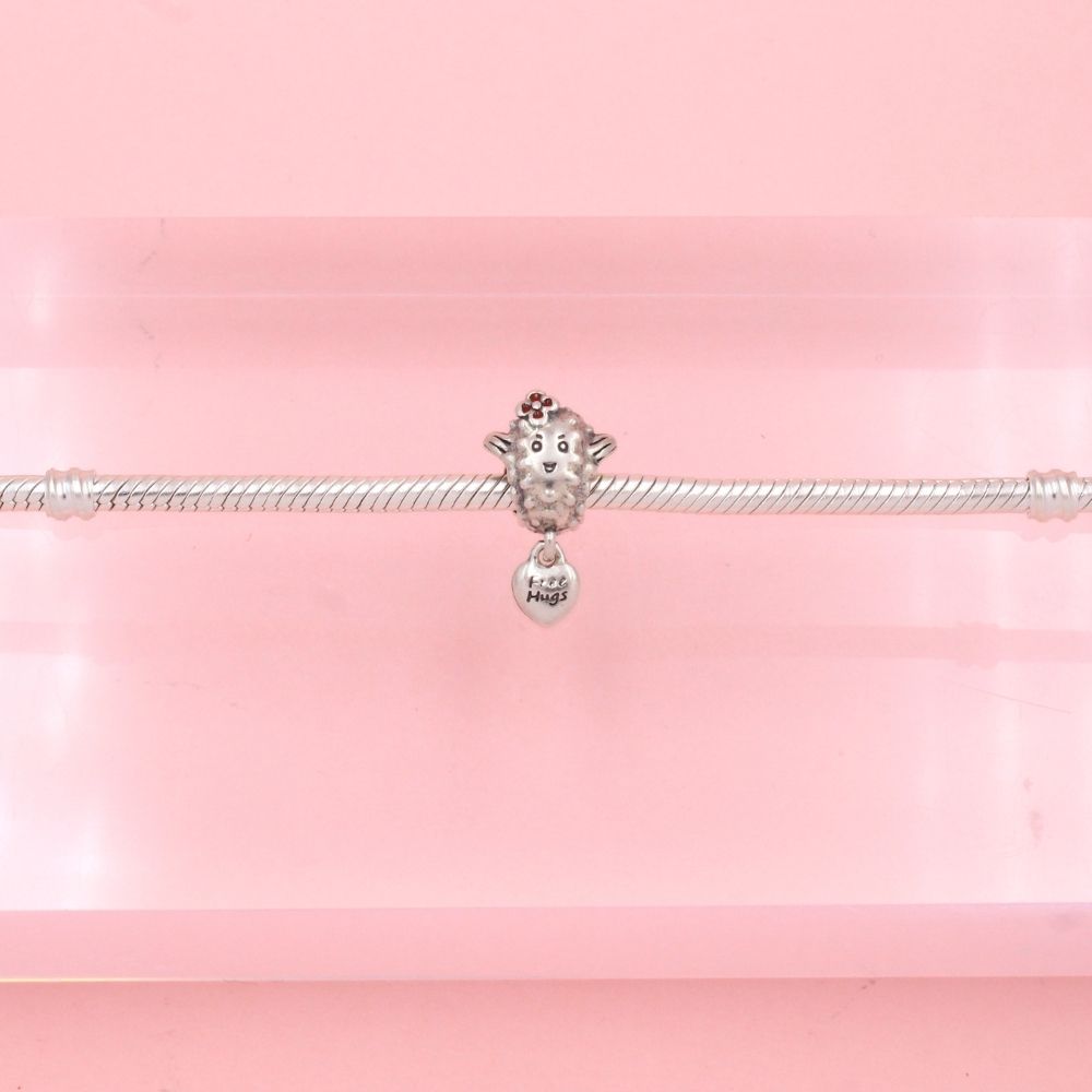 Charm de Plata .925 Borreguita y Corazón mod. 1313