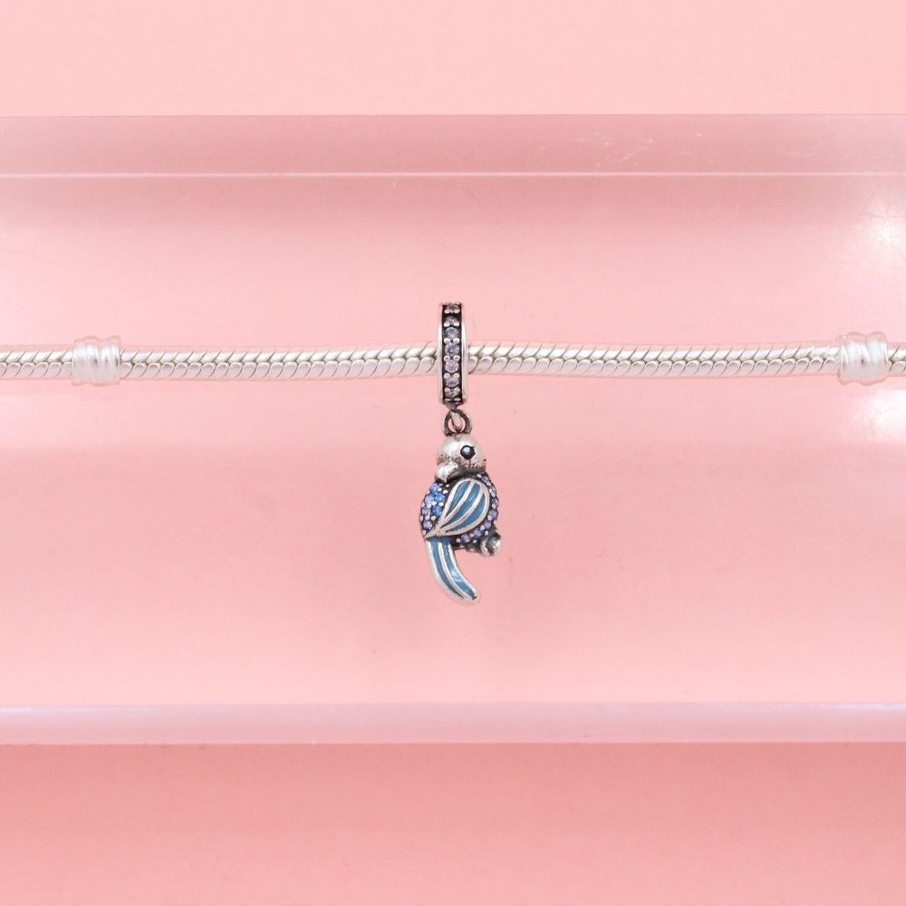 Charm de Plata .925 Perico Azul mod. 0931