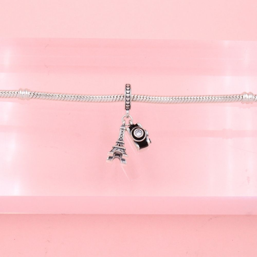 Charm de Plata .925 París Romántico con Zirconias mod. 1314