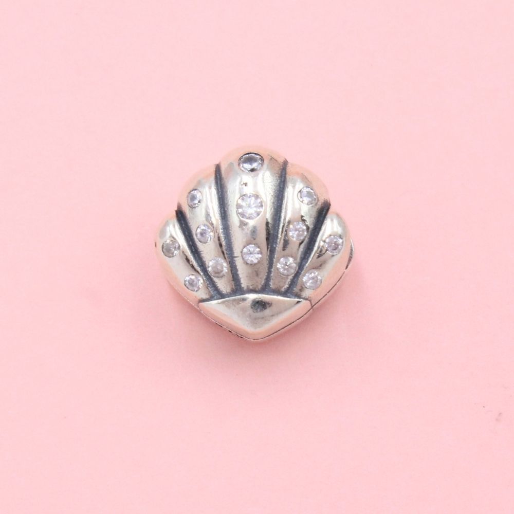 Charm de Plata .925 Concha de Mar con Zirconias mod. 1294