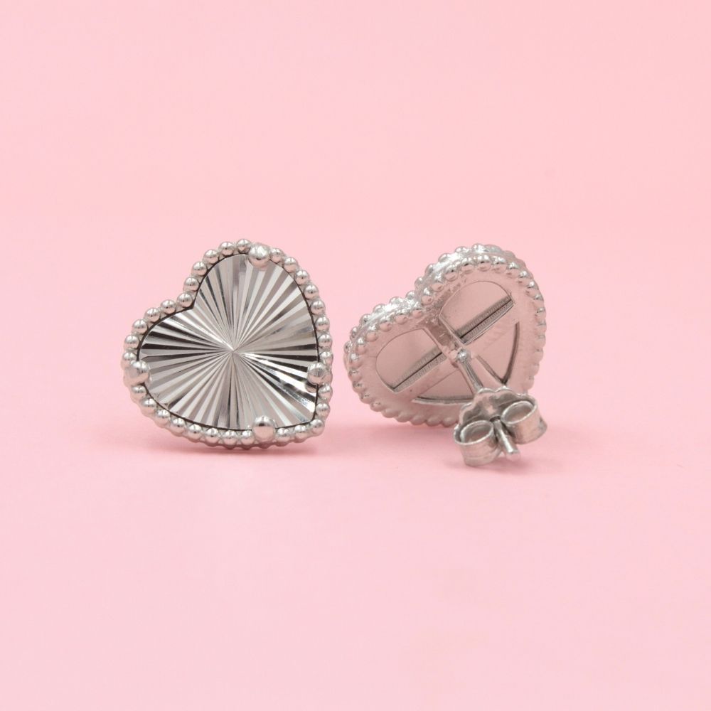 Arete Corazón Diamantado Sólido mod. 0783