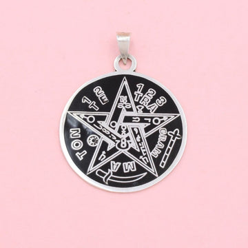 Dije de Caballero Plata .925 Medallón con Tetragramaton mod. 1350