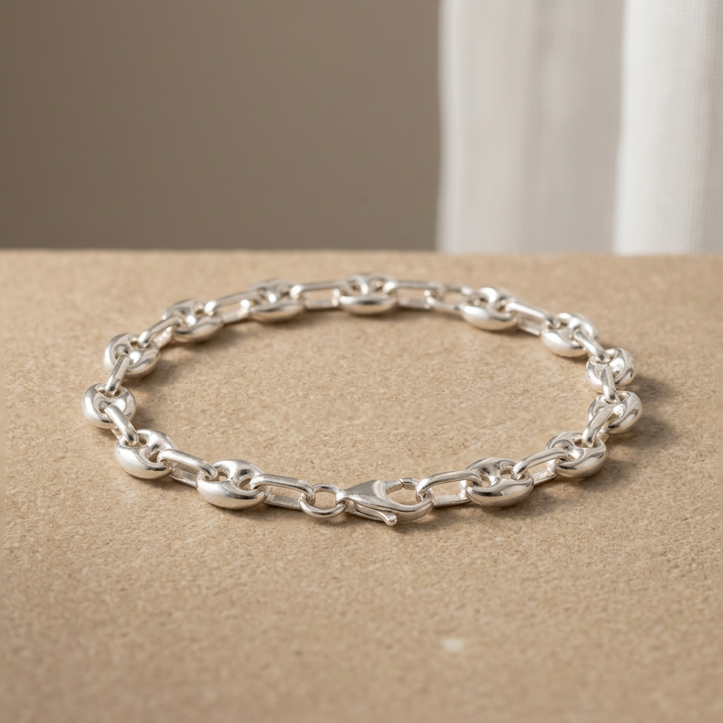 Pulsera de Plata. 925 con Tejido Marinero Delgado mod.3287