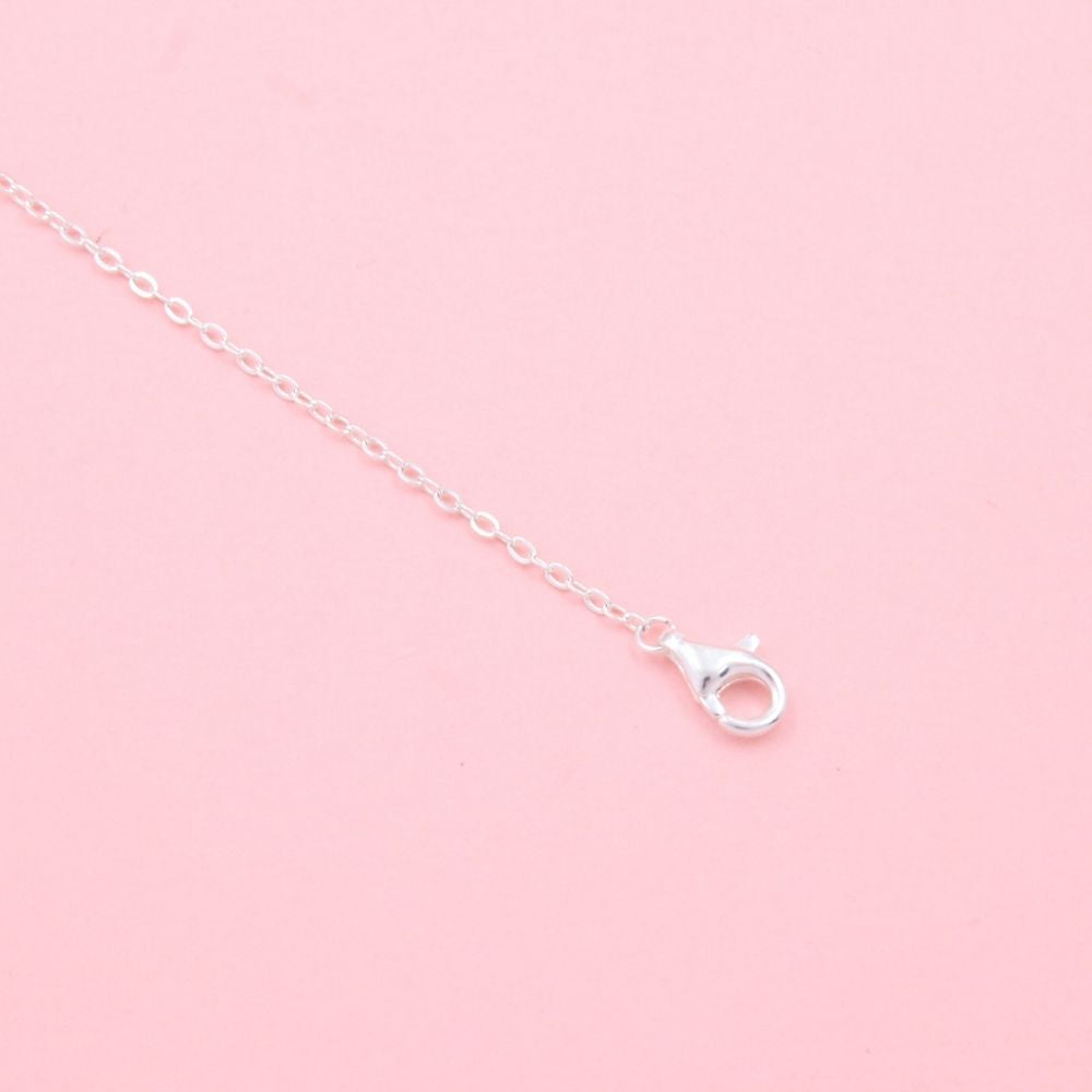 Pulsera de Plata .925 con Trébol Incrustado con Zirconias con Detalles Elegantes mod. 1041