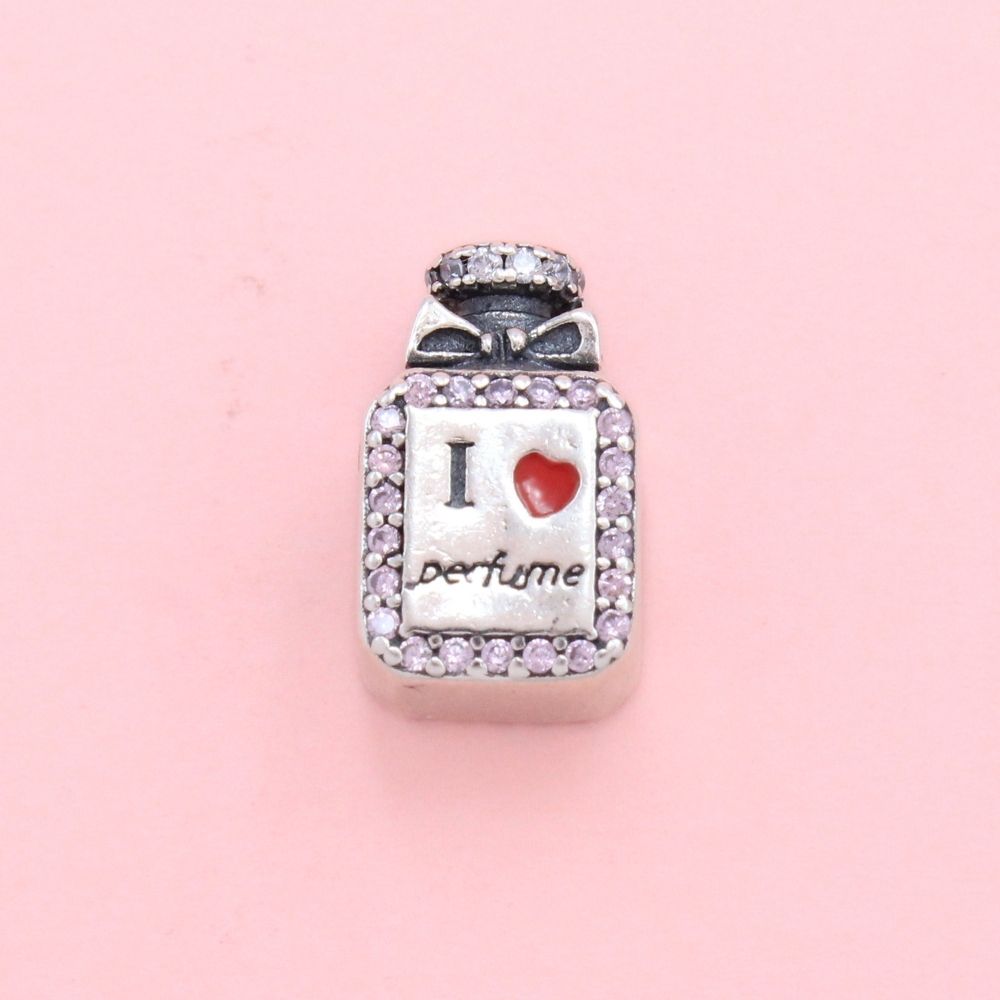 Charm de Plata .925 Perfume Elegante Incrustado con Zirconias mod. 1317