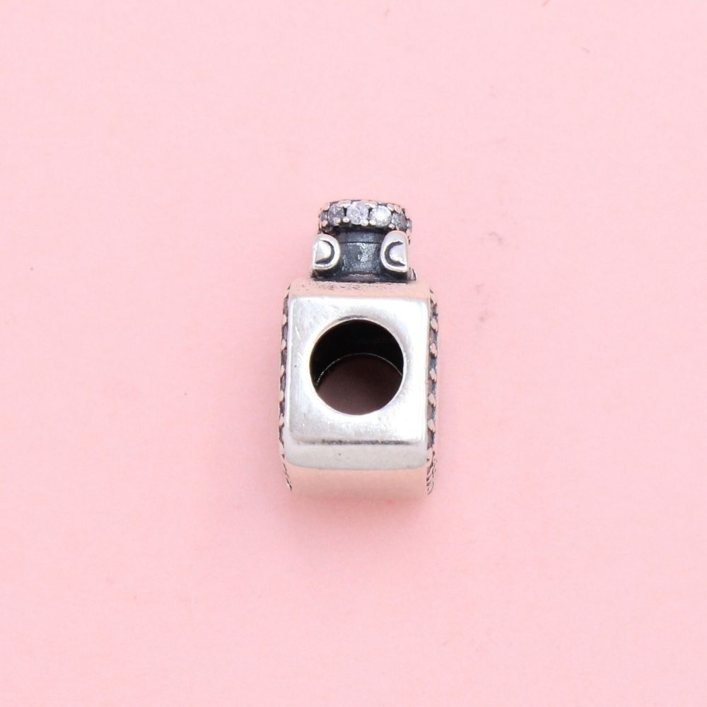 Charm de Plata .925 Perfume Elegante Incrustado con Zirconias mod. 1317