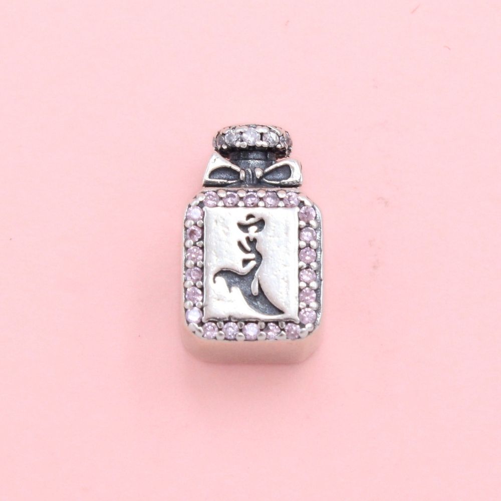 Charm de Plata .925 Perfume Elegante Incrustado con Zirconias mod. 1317