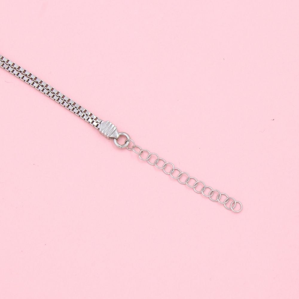 Pulsera de Tejido Cubo con Zultanitas Biseladas con Zirconias mod. 0806