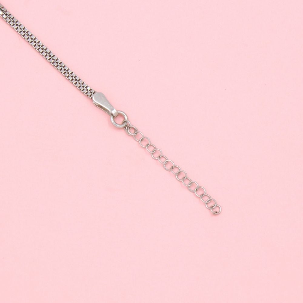 Pulsera de Plata .925 Diseño Fino con Tejido Cubo y Zultanitas Elegantes mod. 0992