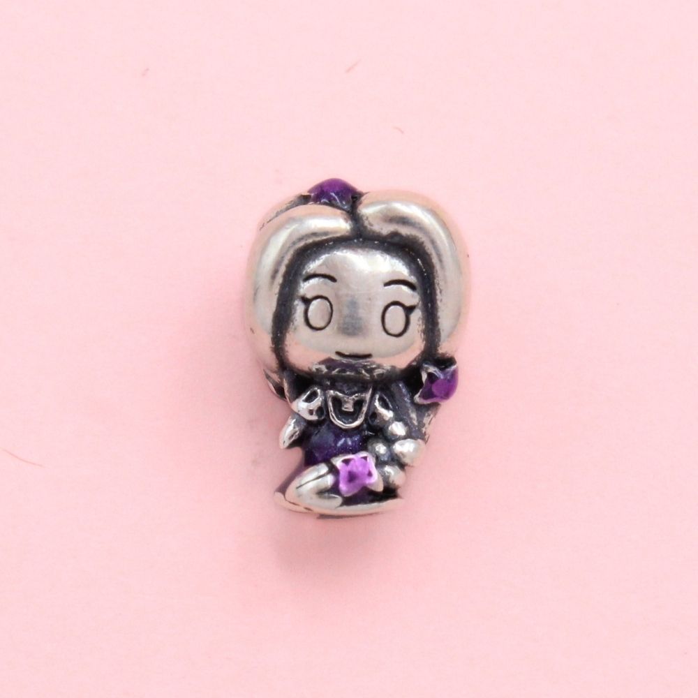 Charm de Plata .925 Rapunzel con Incrustación de Zirconias Finas mod. 1320