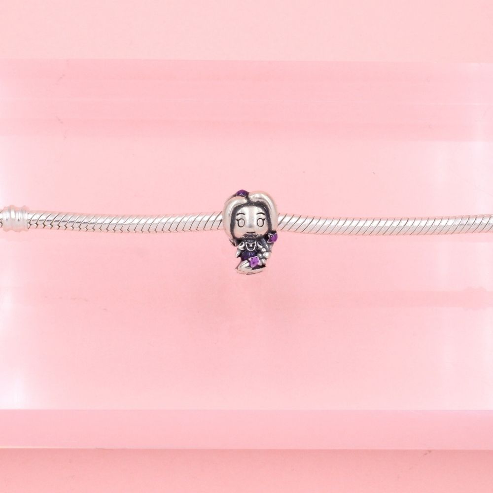 Charm de Plata .925 Rapunzel con Incrustación de Zirconias Finas mod. 1320