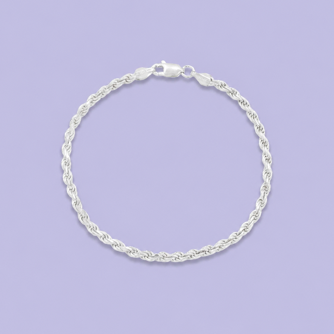 Pulsera de Plata .925 Tejido Torzal Hueco mod. 2449