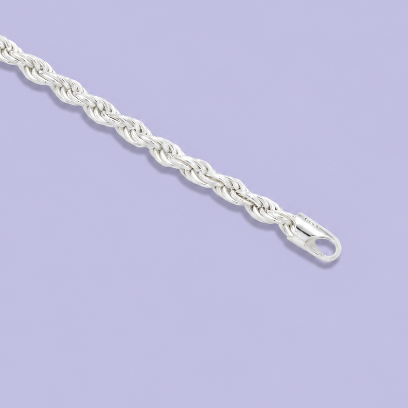 Pulsera de Plata .925 Tejido Torzal Hueco mod. 2449