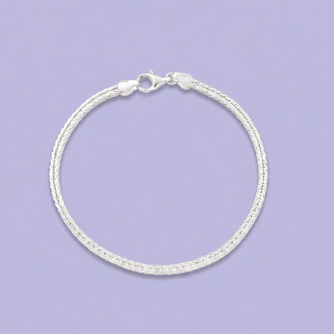 Pulsera de Plata .925 Tejido Espiga Hueco mod. 2447