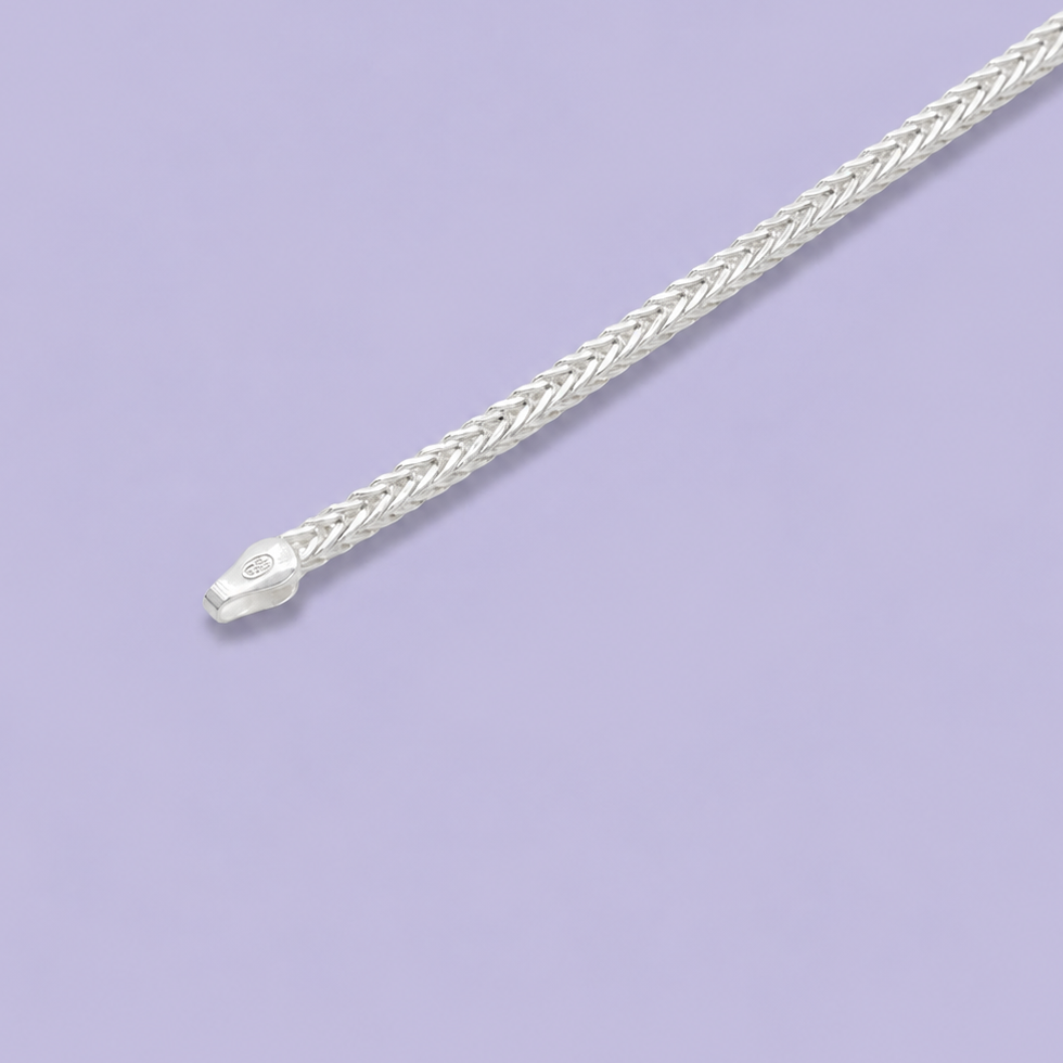 Pulsera de Plata .925 Tejido Espiga Hueco mod. 2447