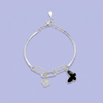Pulsera de Plata .925 de Mariposa con Incrustación de zirconias mod. 2699