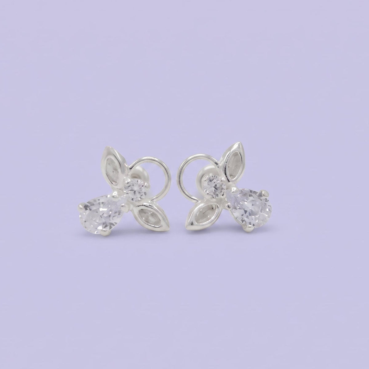 Broquel de Plata .925  Con Diseño de Ángel y Zirconia mod. 3075