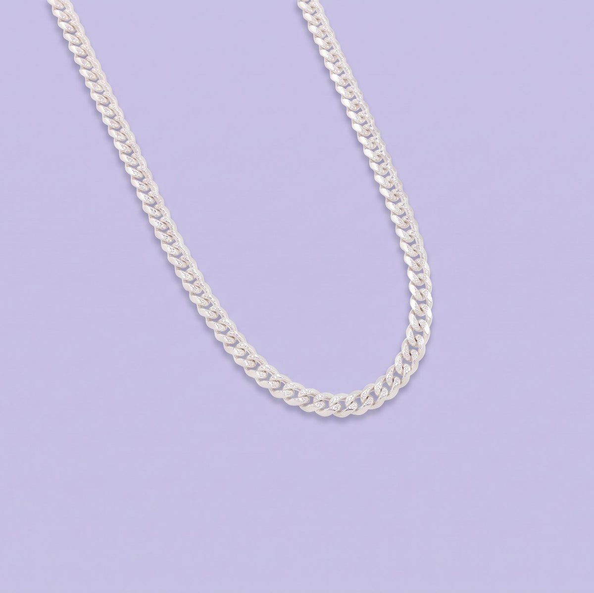 Cadena de Plata .925 Tejido Barbado Sólido y Diamantado Grueso mod. 3217