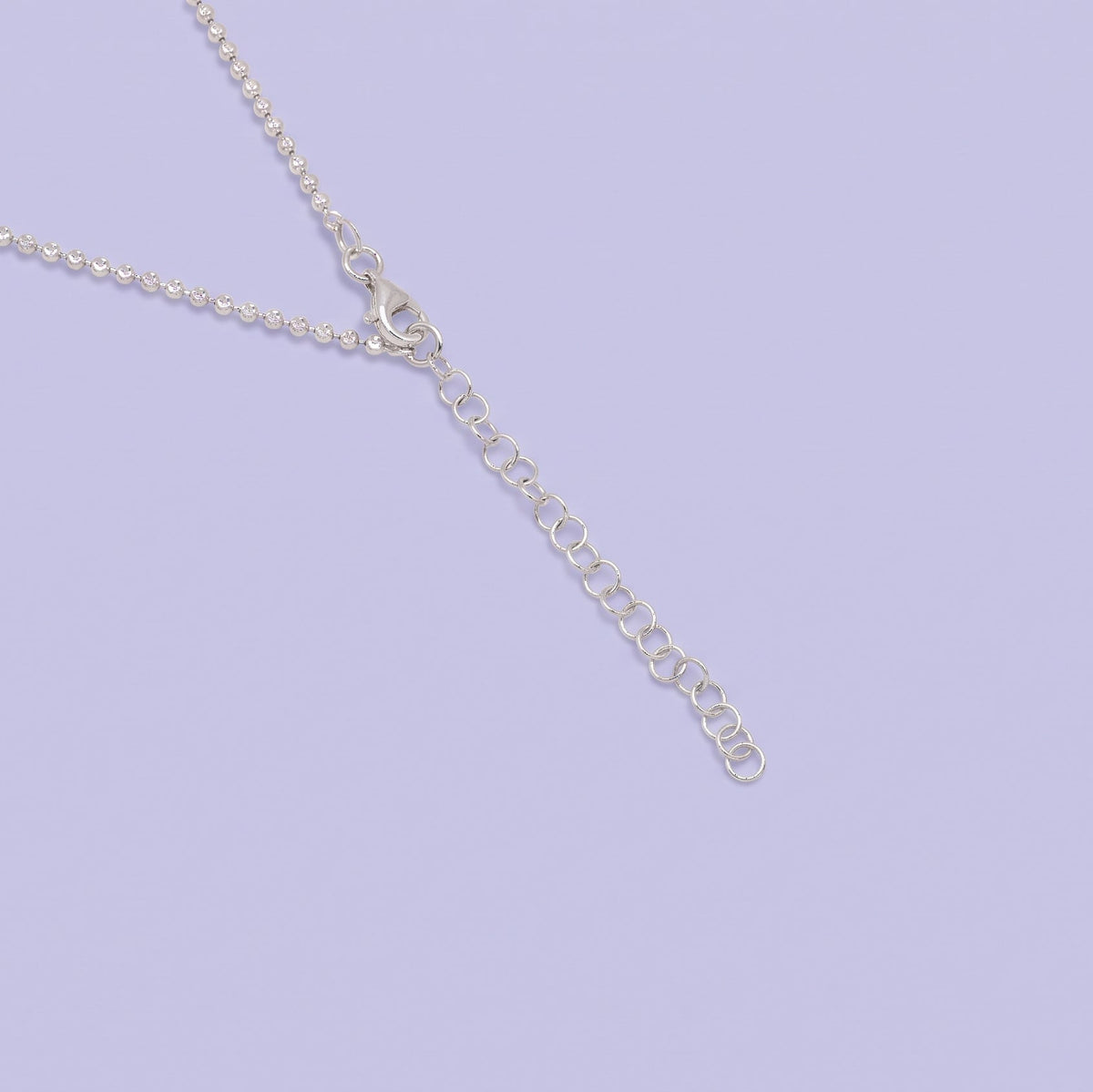 Cadena de Plata .925 Tejido Esfera Diamantada con Extensión mod. 3212