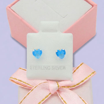 Broquel de Plata .925 de Corazón con Zirconia Brilante mod. 1910