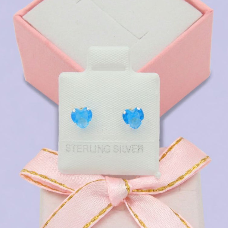 Broquel de Plata .925 de Corazón con Zirconia Brilante mod. 1910