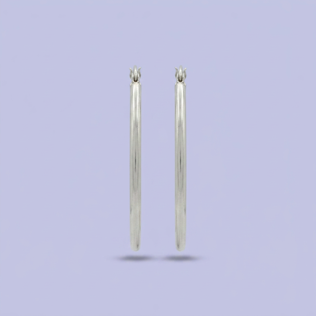 Arracada de Plata .925 Tubular Elegante mod. 2459
