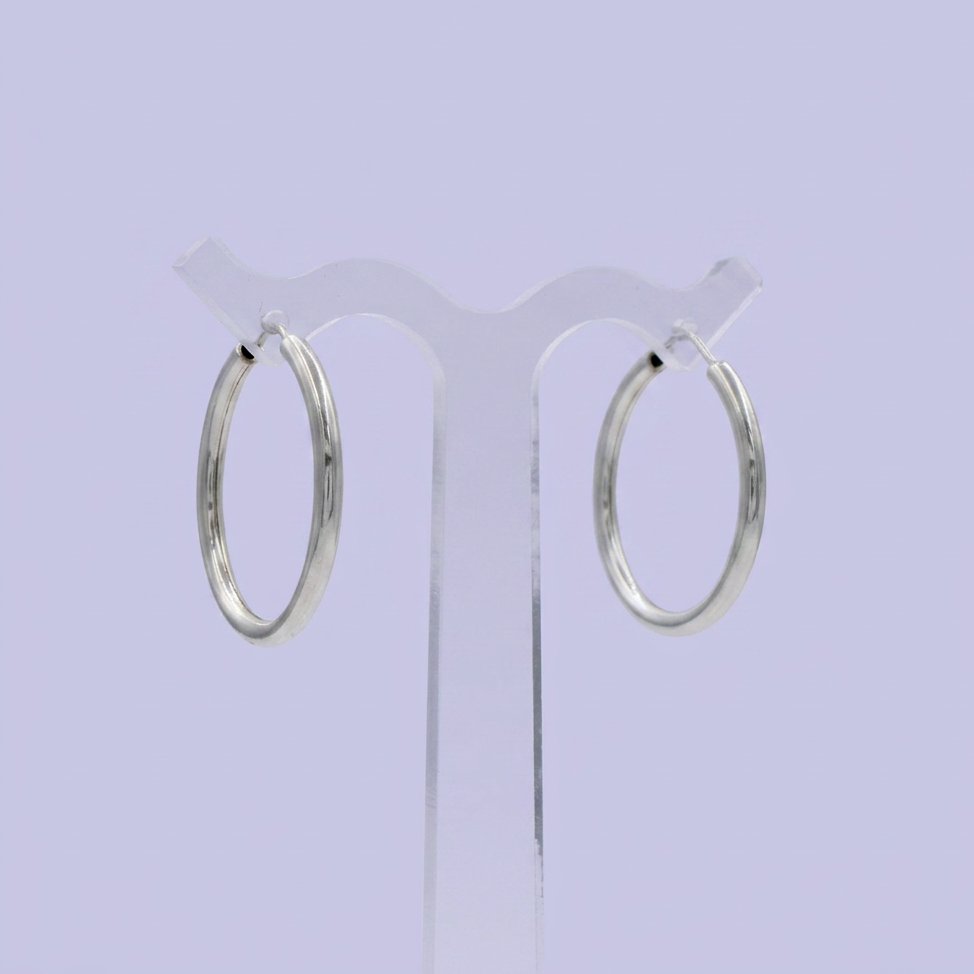 Arracada de Plata .925 Tubular Elegante mod. 2459