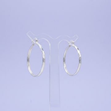 Arracada de Plata .925 Diseño Facetado Ancho Pequeño mod. 2781