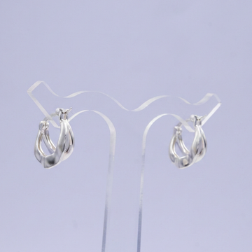 Arracada de Plata .925 Diseño Doble de Estilo Hueco  mod. 2637