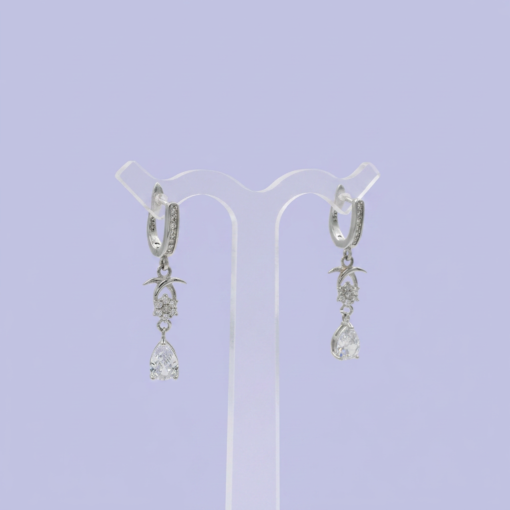 Coordinado de Plata .925 Lágrima de Zirconia mod. 2768