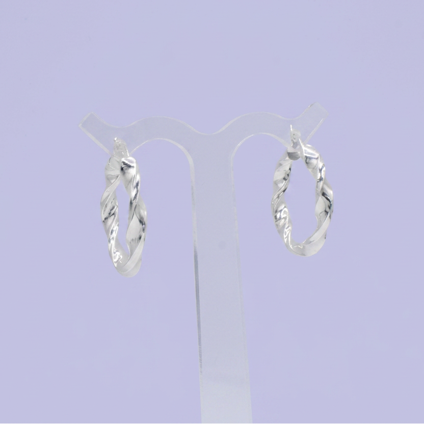Arracada de Plata .925 Espirales Gruesas mod. 2834