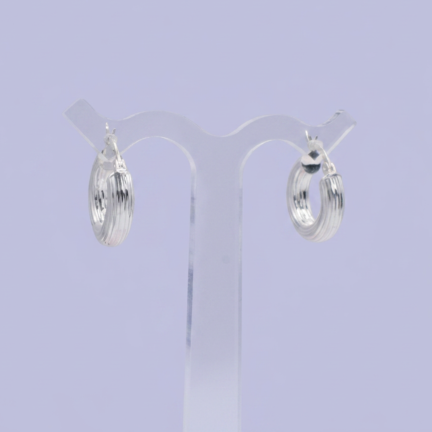 Arracada de Plata .925 Estilo Chunky mod. 2837