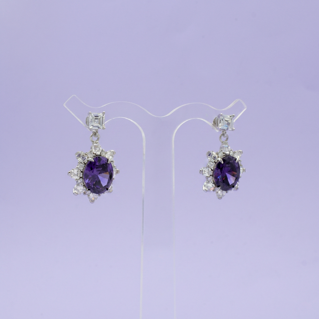 Coordinado de Plata .925 Sol Morado mod. 2763