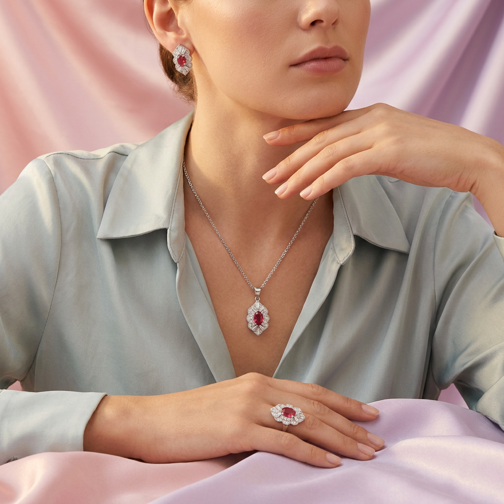 Coordinado de Plata .925 Corte Marquesa mod. 2480