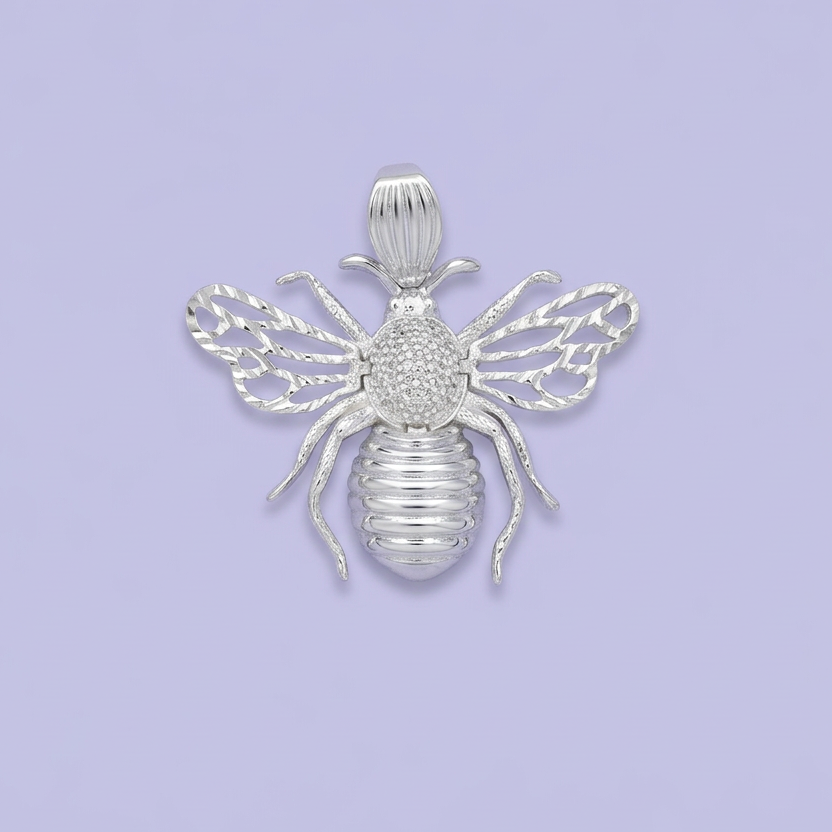 Dije de Plata .925 Abeja Adornada de Zirconias mod. 2172
